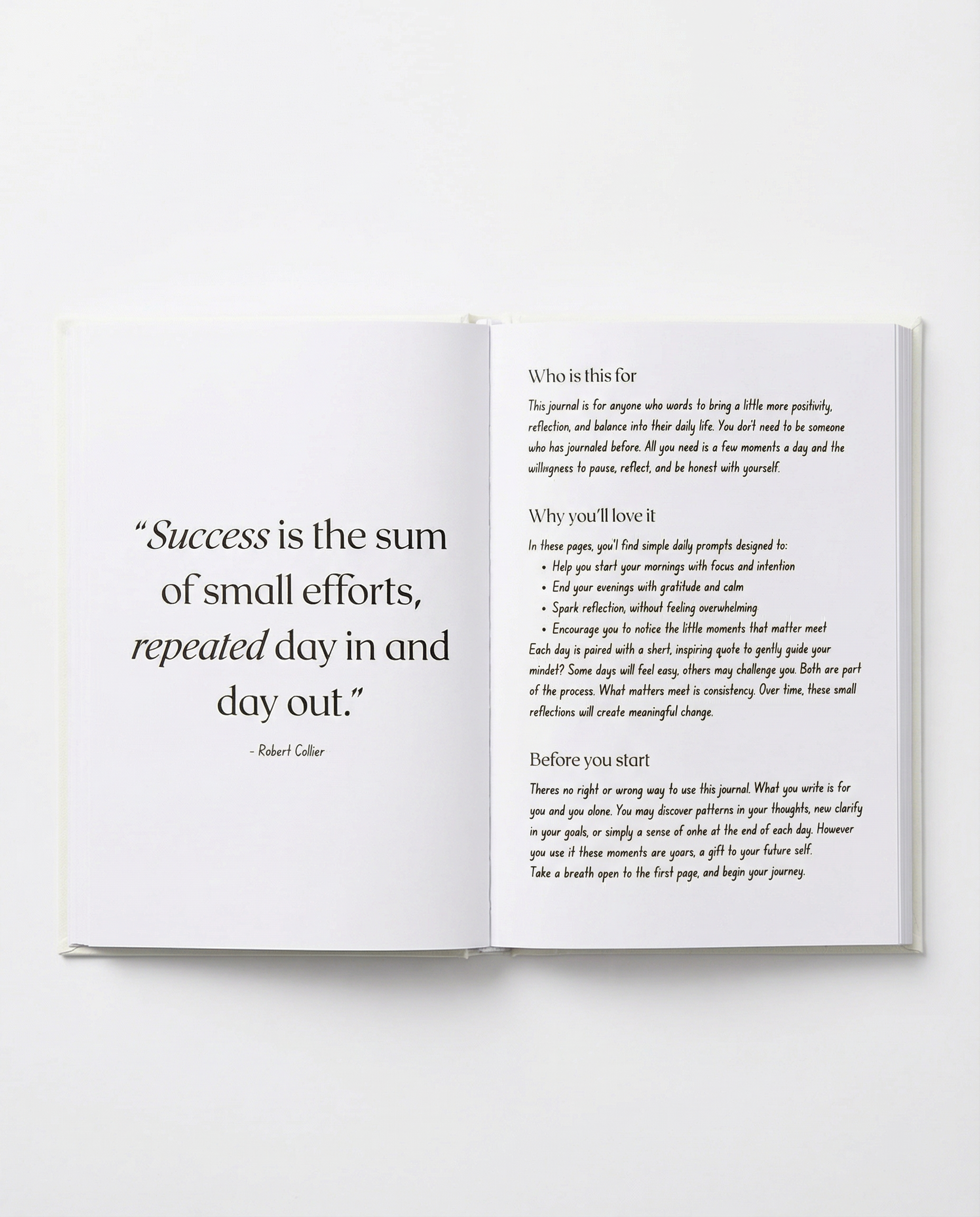 Just A Moment - Daily Journal